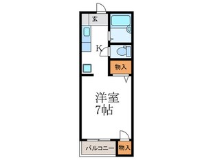 マ－ブルスクエアＡ棟の物件間取画像